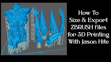 How to SIZE and Export your ZBRUSH files for 3D Printing