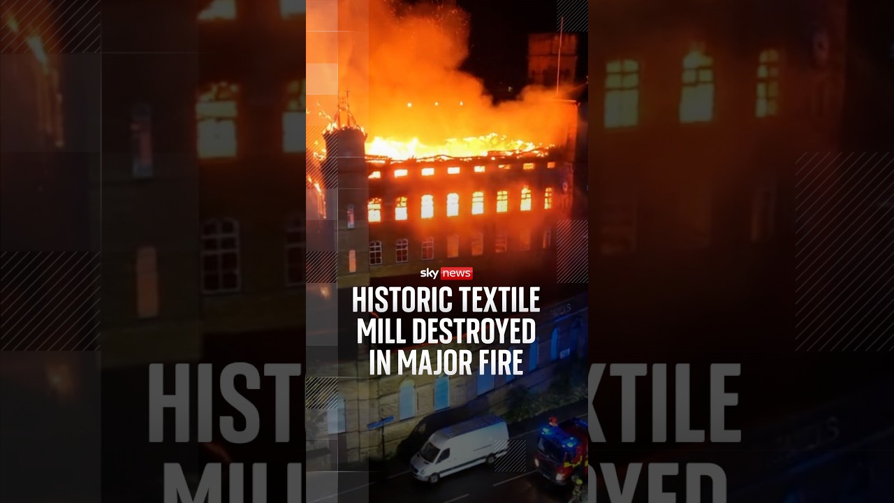Fire ravages historic mill featured in Peaky Blinders and Downton Abbey