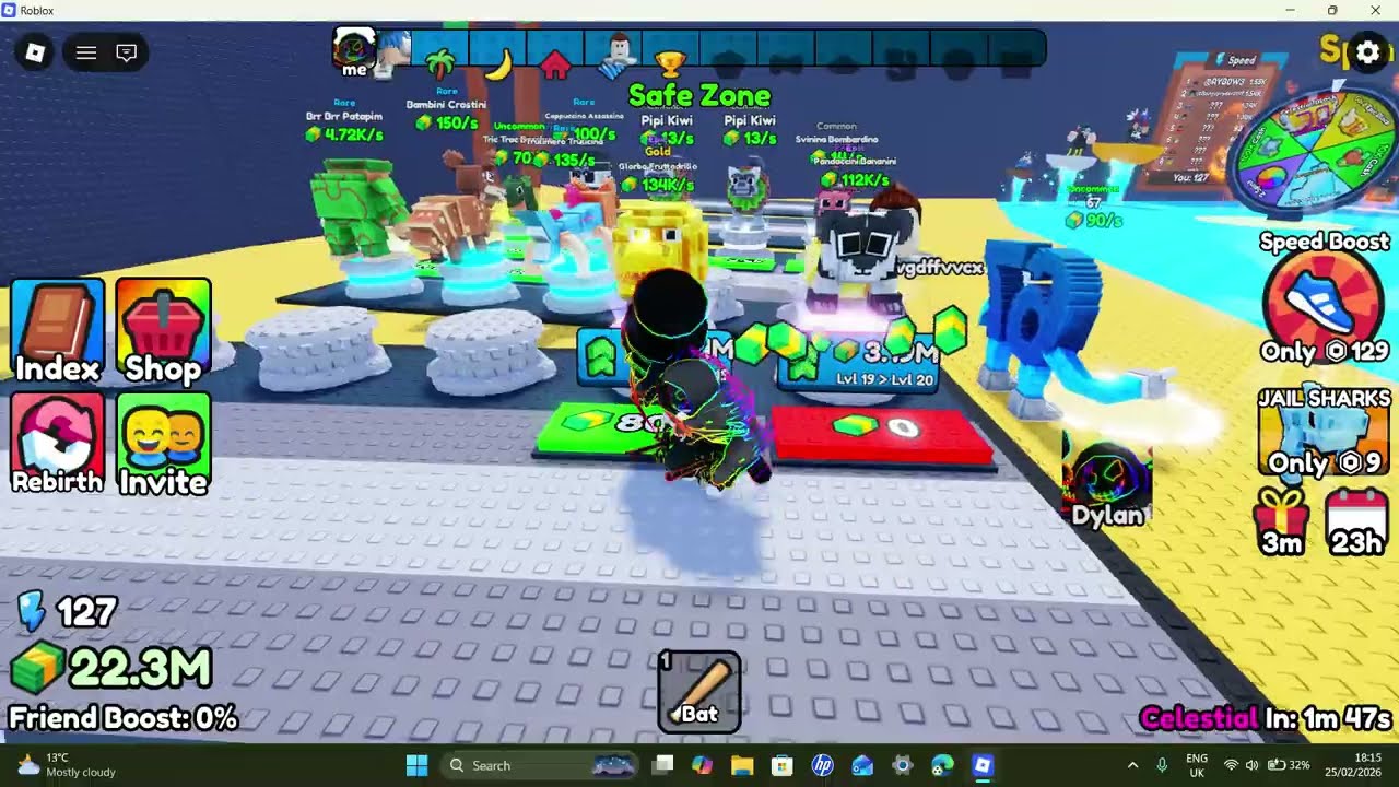 Playing KreekCrafts New Game Sail For Brainrots!