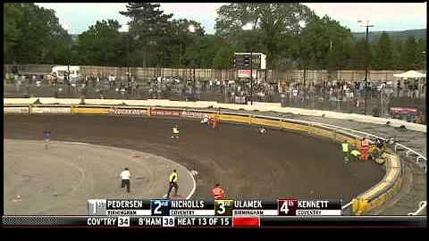 Scott Nicholls and Bjarne Pedersen crash