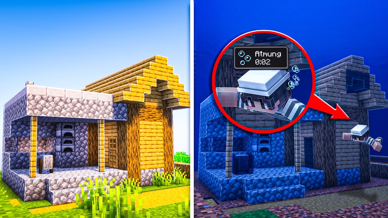 Minecraft aber die ganze Welt ist UNTERWASSER!