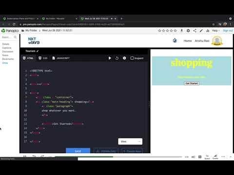 My first Static Website | CCBP 4.0 | NxtWave - YouTube
