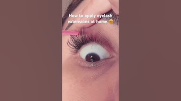 DIY LASH Extensions at home 😍 #diylashextensions