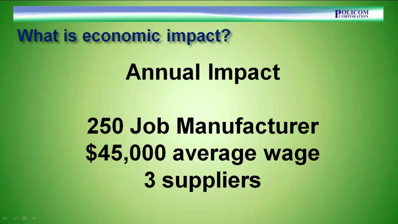 Program 6 What Is Economic Impact YouTube