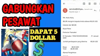 Hanya menggabungkan pesawat dapat 5 dollar dari aplikasi Royal Plane screenshot 4