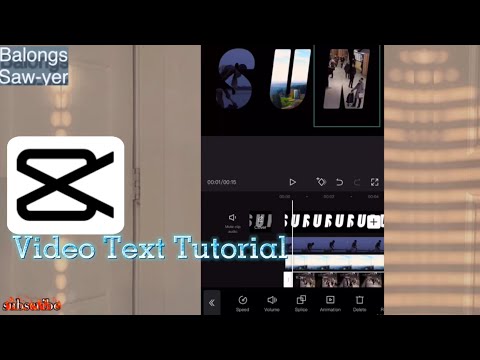 HOW TO EDIT TEXT Behind Video In CAPCUT | Text Effect | CAPCUT Edit Tricks