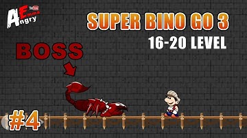 Super Bino Go 3 - Gameplay #4 Level 16-20 + BOSS (Android)