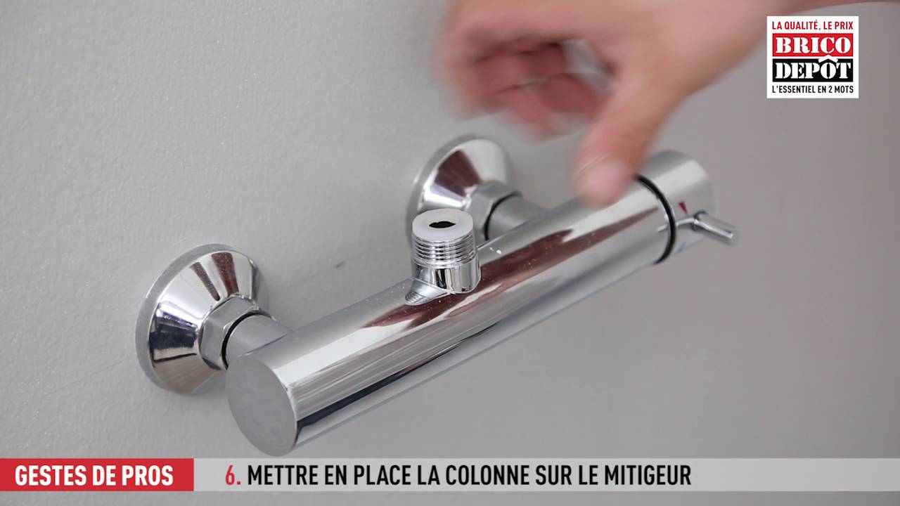 Comment Fixer Une Colonne De Douche Youtube