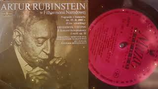 CHOPIN—Piano Concerto No.2 in F minor, Op. 21/Artur Rubinstein/WITOLD ROWICKI/1960 (Live recording)