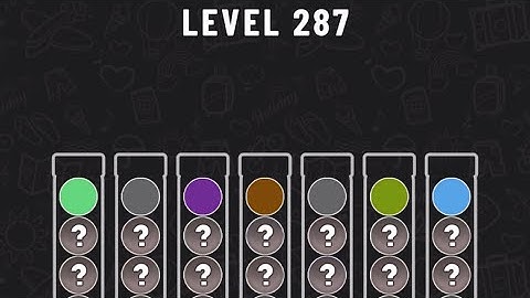 Ball Sort Puzzle Level 287 #ballsortpuzzle #ballsortpuzzlegameplay #puzzlegame #mobilegames