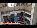 kitchen tiles installation process 2x2 tiles - Raj M Bhadrak