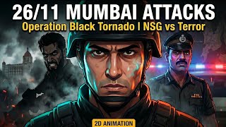 26/11 Mumbai Attacks: Operation Black Tornado | NSG, Mumbai Police & Human Stories | 2D Animation