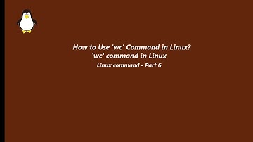 How do you count the number of lines, words, and characters in a file? | Use of WC command in Linux.