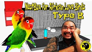 Nest Box for African Love Birds || Type 2