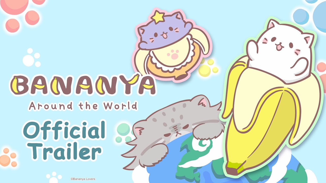 Bananya Around the World Official Trailer English Sub YouTube