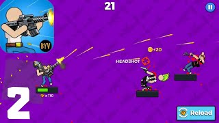 All Guns || The Gunner : Stickman Weapon Heroes || (Android,ios) Gameplay - Walkthrough screenshot 4