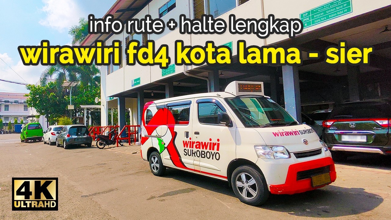 Naik Wirawiri FD4 dari Kota Lama Surabaya ke SIER Rungkut | Full Rute dan Info Halte【4K】