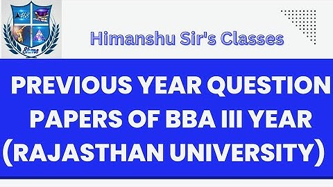 Previous Year Question paper BBA III YEAR:2021~E-Commerce