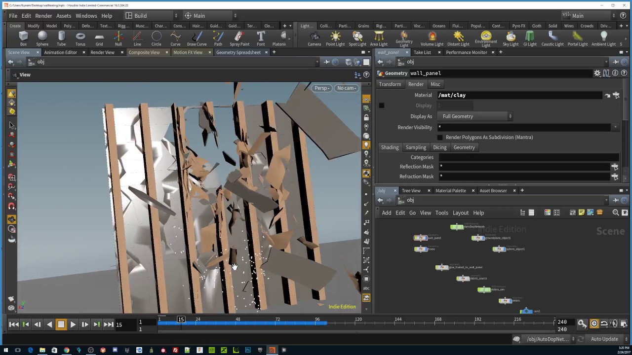 Houdini H16 Wall Destruction - YouTube