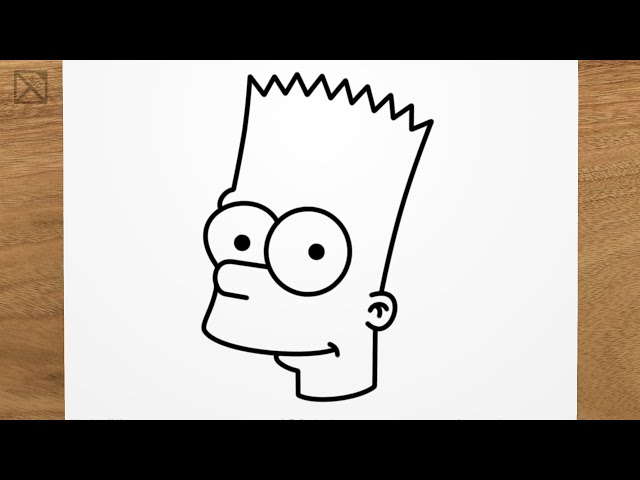 How to draw BART SIMPSON step by step, EASY 