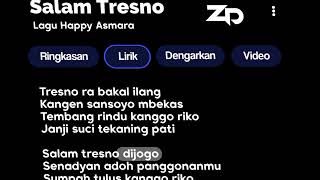 LIRIK SALAM TRESNO BY @DJ MUNCHEN 30 DETIK