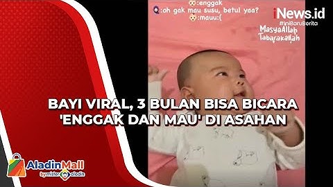 Bayi Viral, 3 Bulan Bisa Bicara 