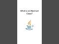 What Is an Abstract Class? | Java OOP Explained in 60 Seconds!