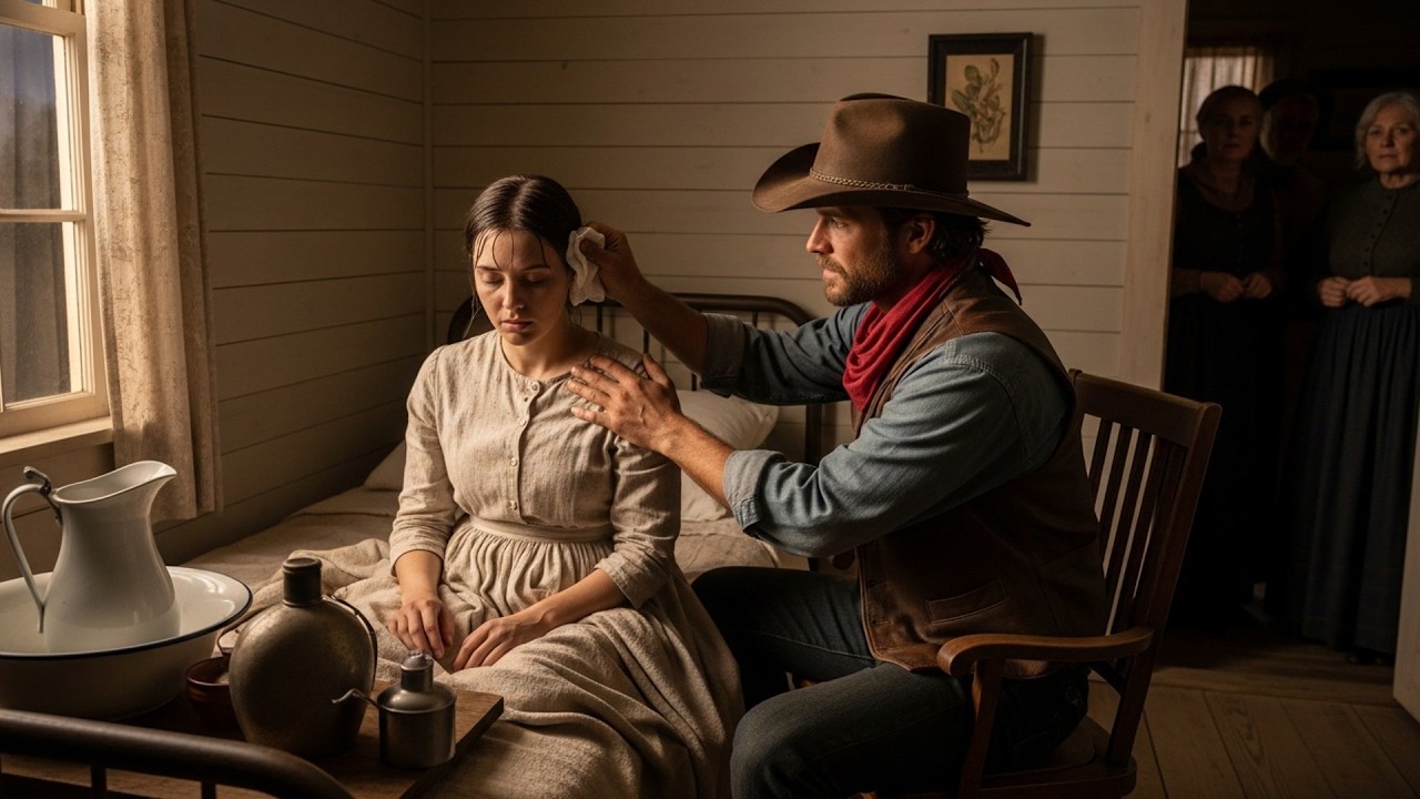 She Was Burning With Fever For Three Days Straight, The Cowboy Sat Beside Her And Cooled Her Brow