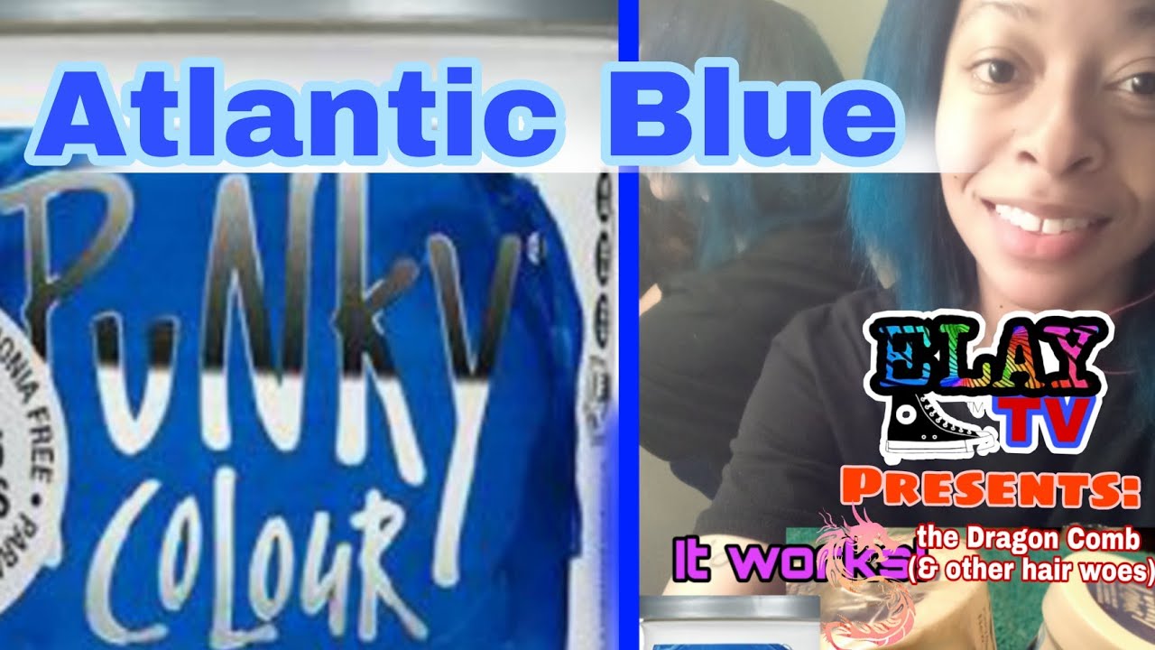 10. Punky Atlantic Blue Semi Permanent Conditioning Hair Color, Vegan, PPD and Paraben Free, lasts up to 25 washes, 3.5oz - wide 4