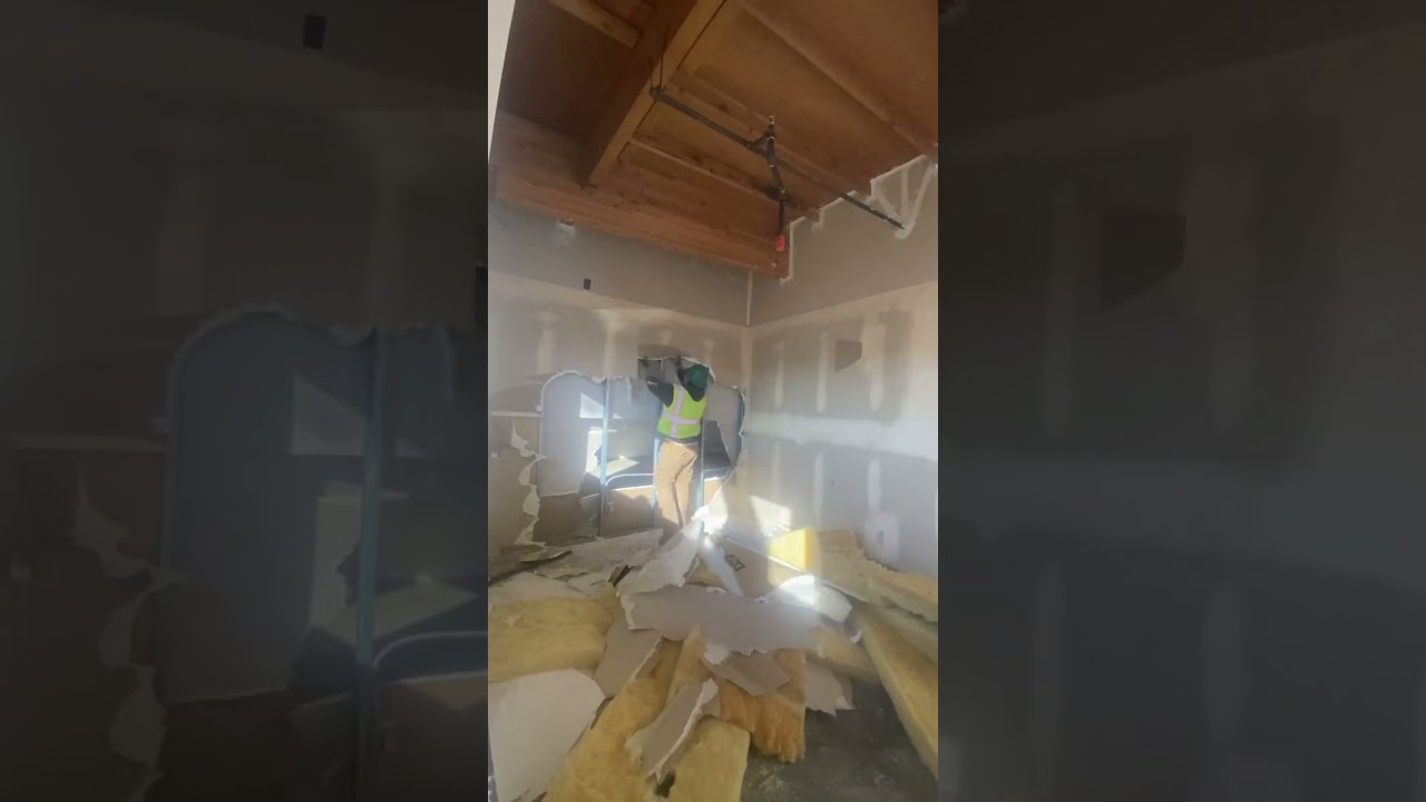 How to get rid of a metal stud wall 