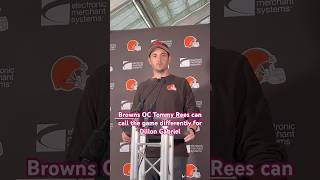 #Browns OC Tommy Rees on the switch to Dillon Gabriel for the #Vikings game in London on Sunday.