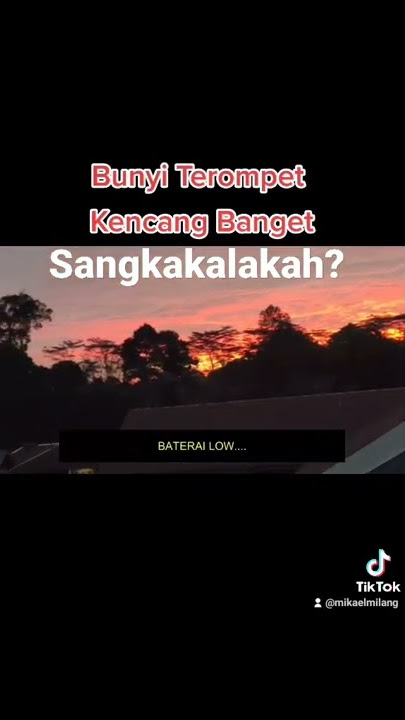 Sangkakala berbunyi, tandanya apa?