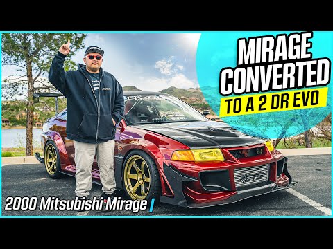 Mitsubishi MIRAGE Conversion to a 2 Door EVO - YouTube