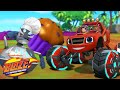 Blaze's Super Power Tires vs. Giant Robot Baker! | Blaze and the Monster Machines