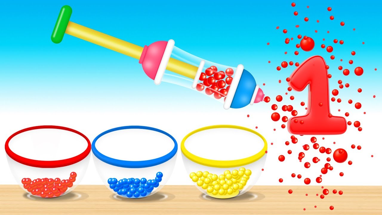 Learn Colors with Color Balls with Toy Tube Machine - Colors Videos ...