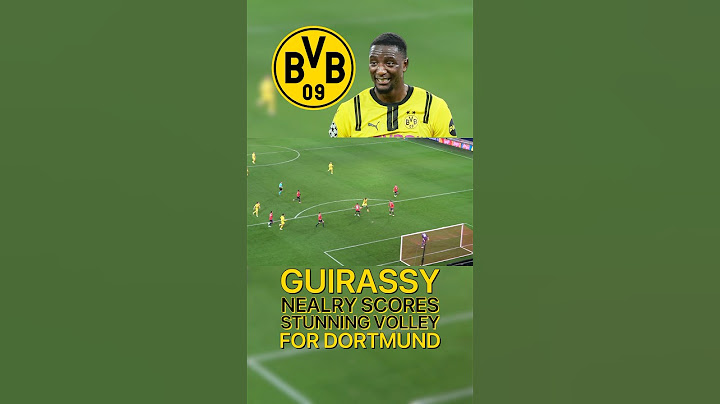 Serhou Guirassy nearly scores stunning volley for borussia dortmund!
