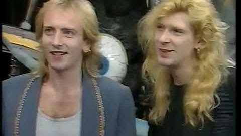 def leppard - steve&phil - australian interview 1988