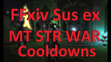 FFxiv Susano Extreme Main Tank as Strength Warrior Cooldown Rotation