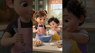 Ep-02 Misha & Mirha’s Easy Pancake Recipe!😍Fun kids cooking #easyrecipe #cooking