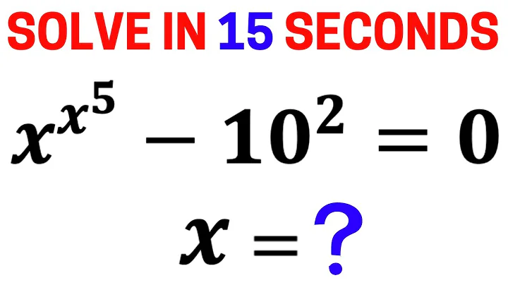 Mathematics Challenge | Learn how to solve exponential equation quickly | Math Olympiad Training