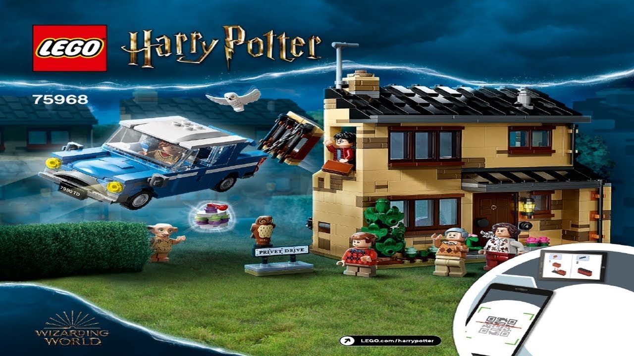 LEGO Harry Potter INSTRUCTION BOOKLETS 75980 75966 75968 75965