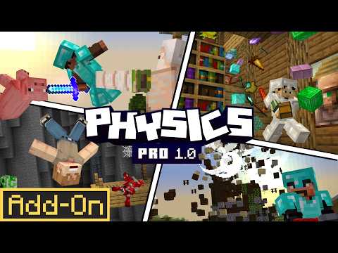 This Realistic Addon is Like a Ragdoll Mod for Minecraft PE (Bedrock)