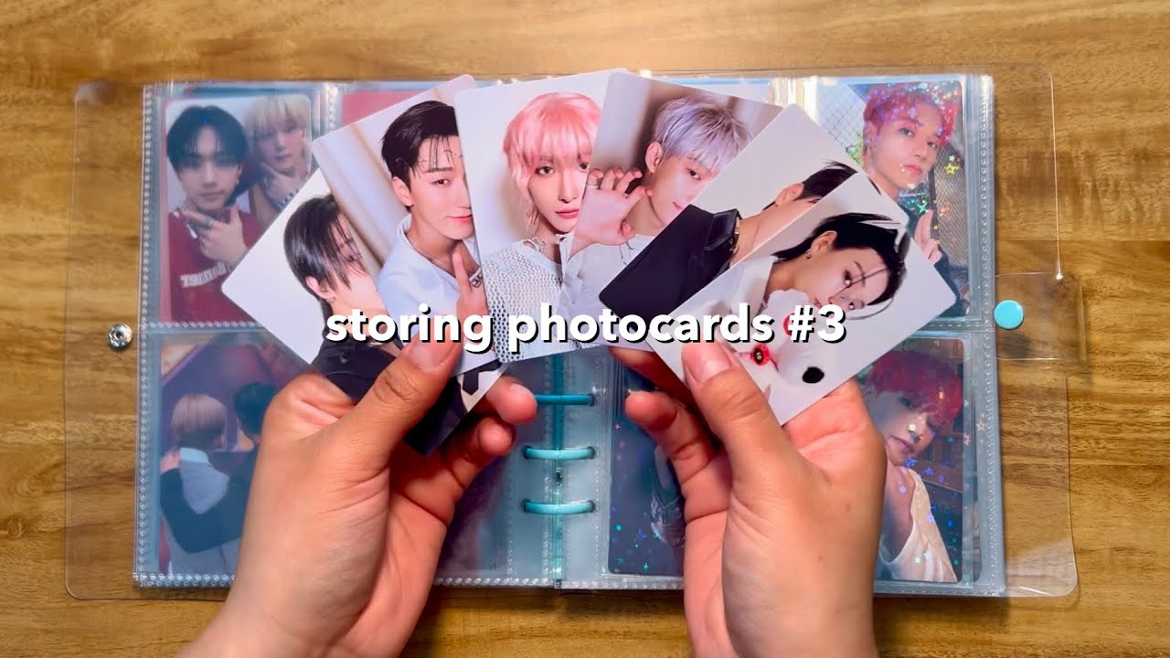storing my kpop boy group photcard collection ♡ ateez, p1harmony, bts jin