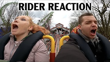 Riding Storm Runner at Hersheypark! Amazing Launch Coaster Rider Reaction