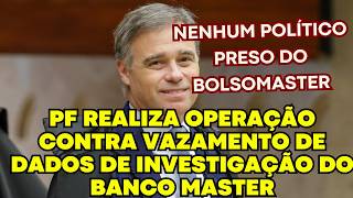 PF realiza operação contra vazamento de dados de investigação do Banco Master