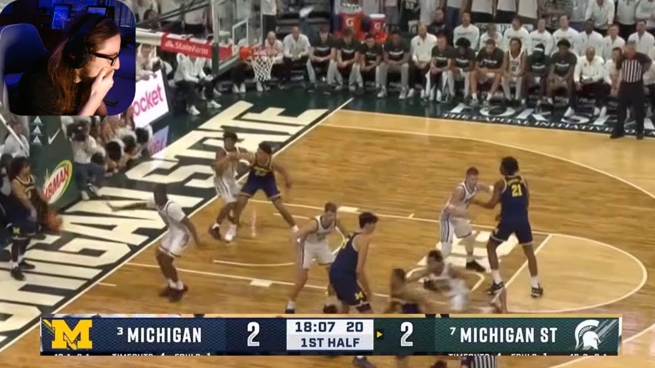 Another top 10 win?? - #3 Michigan vs #7 Michigan State Basketball Highlights - College Basketball