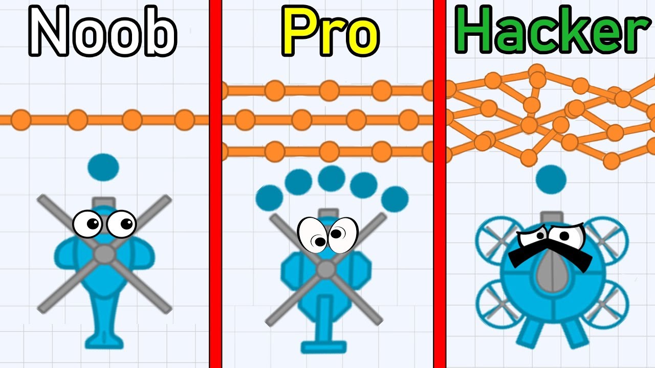 NOOB vs PRO vs HACKER in Defly.io - 