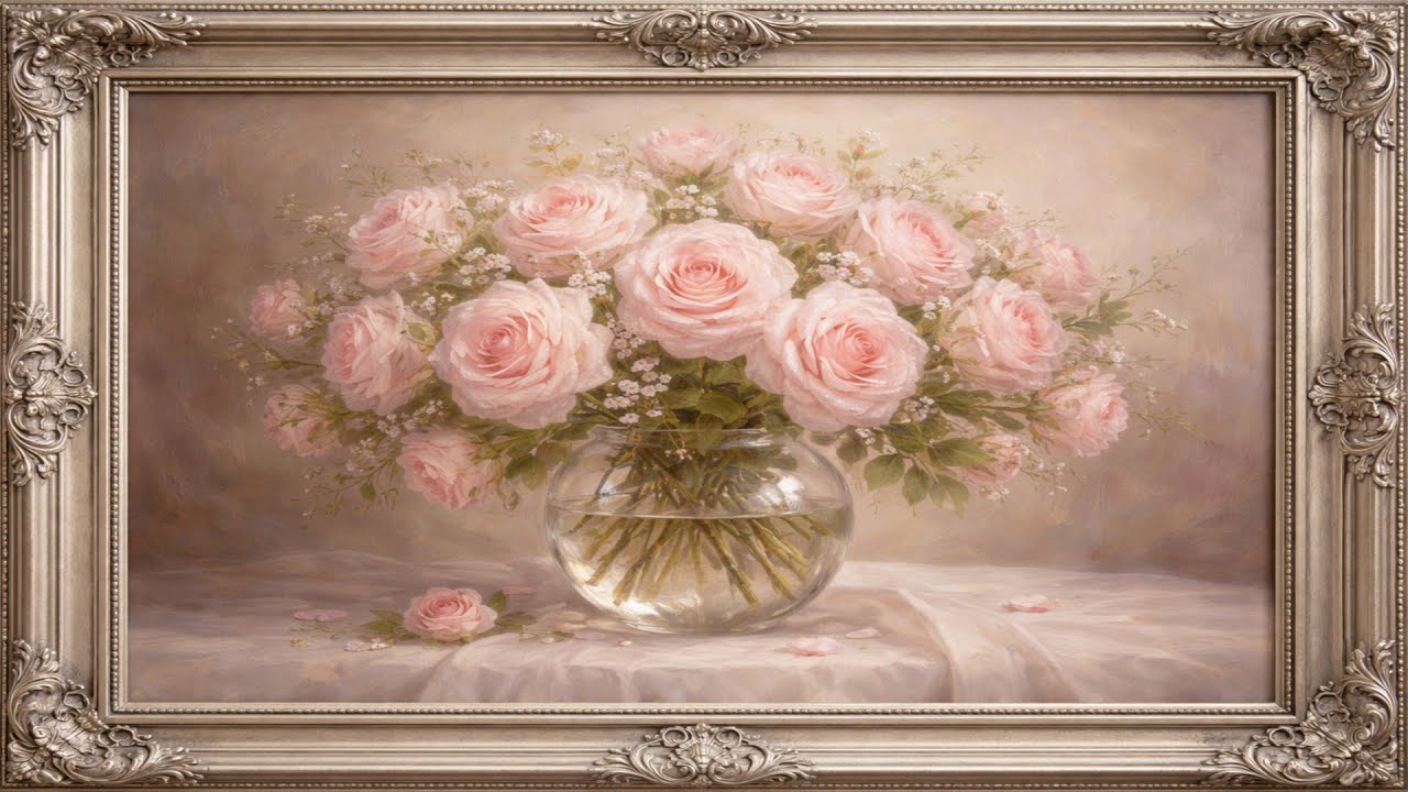 Vibrant Flower Bouquet | Relaxing TV Wall Art for Deep Calm & Stress Relief 4K