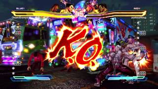 Wolfkrone ( Poison x Hugo ) vs OkamiGramps ( Ryu x Kazuya ) SFxT HD 720p Replay