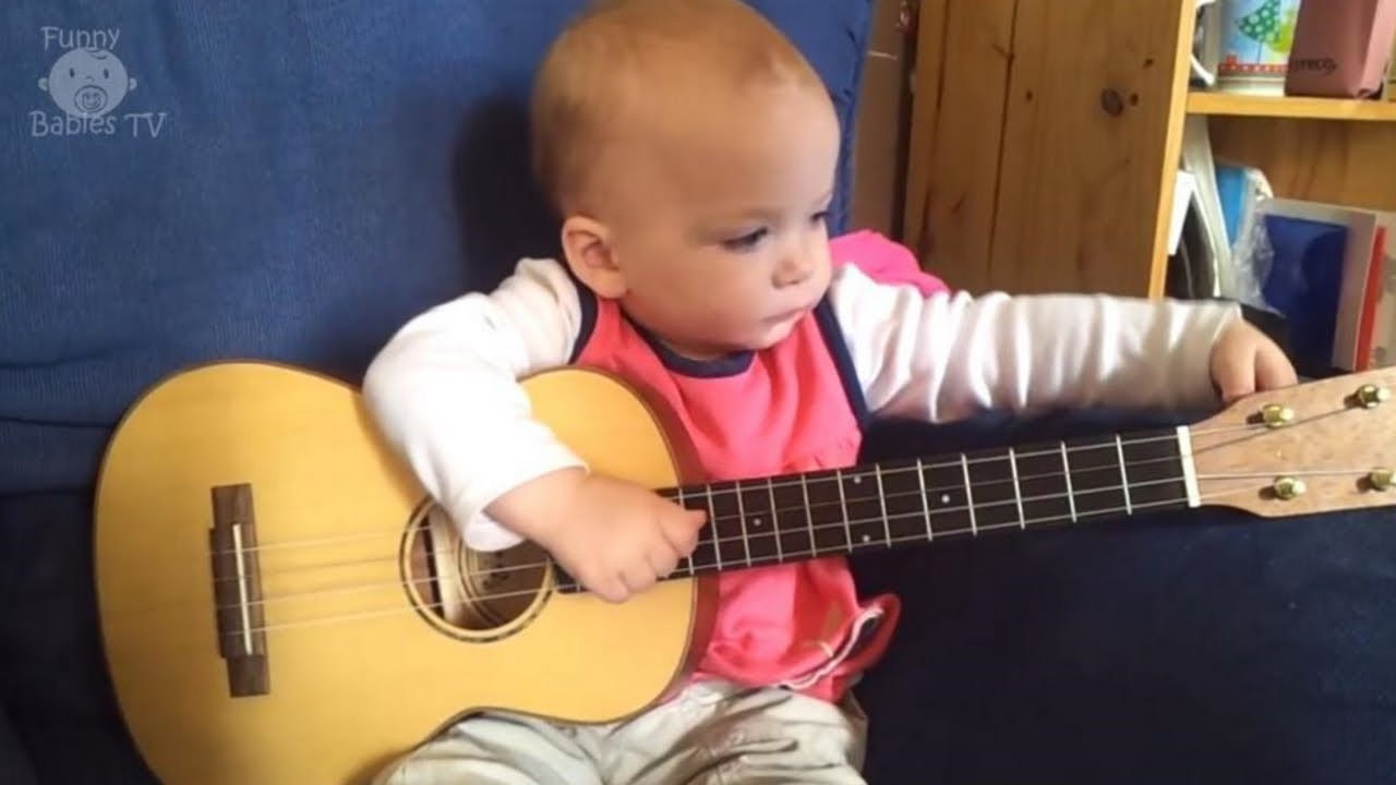 Cute Babies Play The Guitar. YouTube